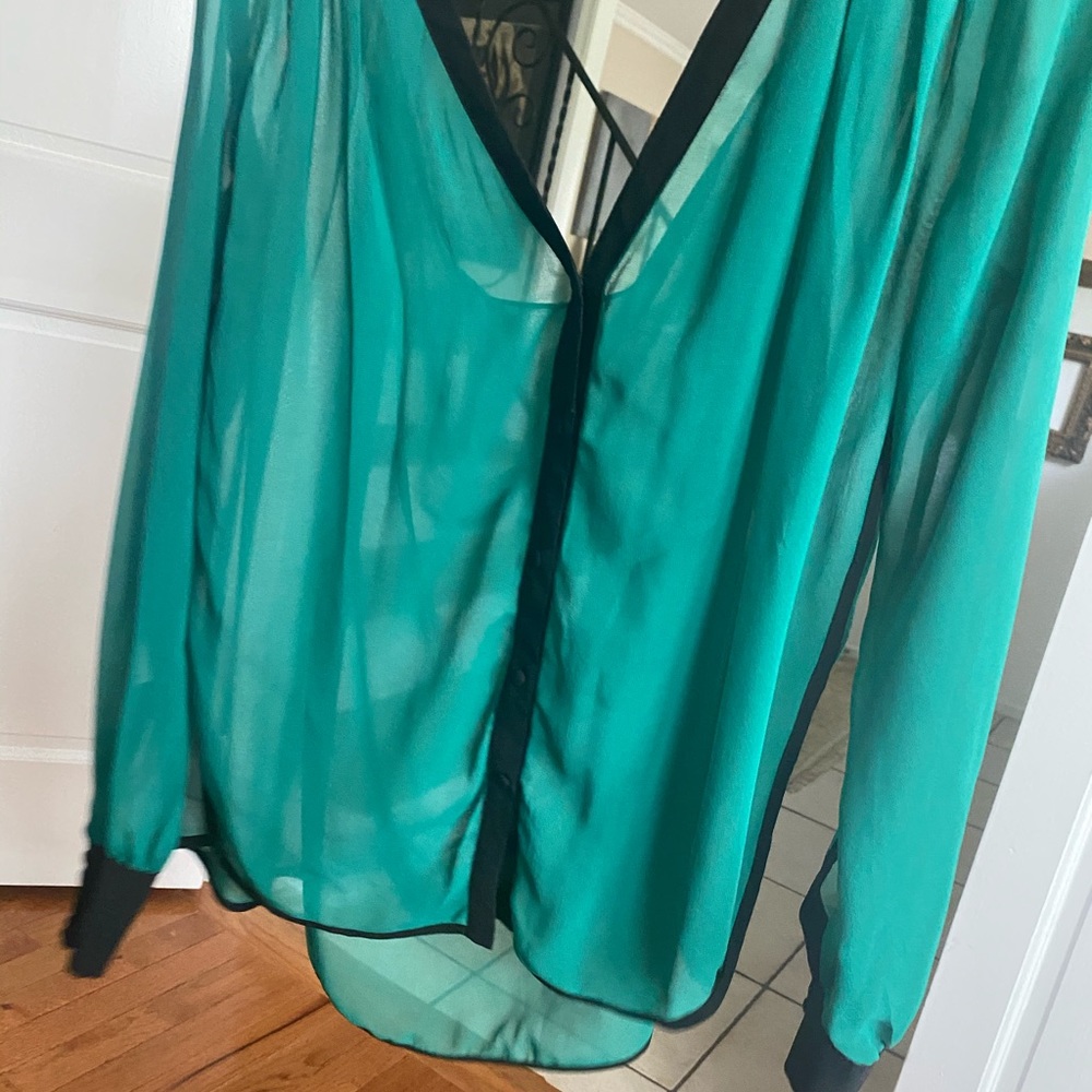 Bar Iii High Low Color Block Top - image 3